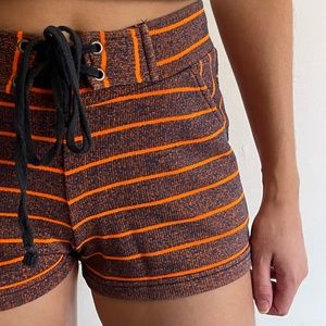 Orange short with stripes